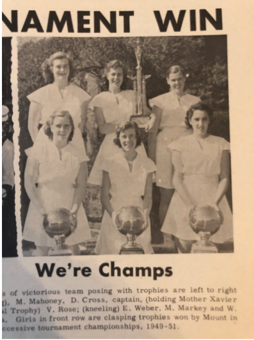 1951 NJ women's high school basketball champions.
